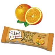 Wish Bars Cereals & Orange Диетичен бар без захар със зърнени храни и портокал 25g