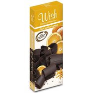 Wish Delicious Dark Chocolate with Orange 75g - Автентичен здравен шоколадов портокал без добавена захар Wish Delicious Dark Chocolate with Orange 75g - Автентичен здравен шоколадов портокал без добавена захар