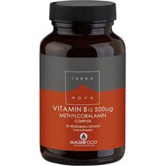 Terranova Vitamin Β12 500μg Methylcobalamin Complex Хранителна Добавка с Витамин Β12 за Максимално Усвояване 50Caps & Подарък Euro-Pharma Tusfree Syrup Хранителна Добавка с Билкови Екстракти, Прополис & Витамин C под Формата на Сироп при Суха & Проду