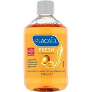 Plac Aid Fresh Mango Mouthwash 100ml - Travel Size - Ежедневна вода за уста против плака за свеж дъх с вкус на манго Plac Aid Fresh Mango Mouthwash 100ml - Travel Size - Ежедневна вода за уста против плака за свеж дъх с вкус на манго