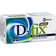 Uni-Pharma Vitamin D3 Fix Max 4000 IU, 60tabs - Хранителна добавка с витамин D3 за добра костна и имунна функция Uni-Pharma Vitamin D3 Fix Max 4000 IU, 60tabs - Хранителна добавка с витамин D3 за добра костна и имунна функция