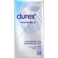 Durex Invisible Regular Fit Ultra Thin Condoms 12 бр