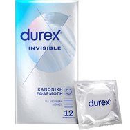Durex Invisible Ultra Thin Regular Fit Condoms 12 бр