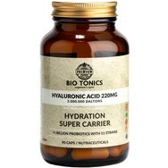 Bio Tonics Hyaluronic Acid 220mg 90caps - Хранителна добавка с хиалуронова киселина за добро здраве на хрущялите, косата и кожата с добавена пробиотична смес за по-добро усвояване