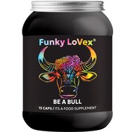 Lovex Funky Be a Bull Хранителна добавка с билкови екстракти, аминокиселини & минерали за засилване на мъжката сила & потентност 15caps