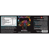 Lovex Funky Be a Bull Хранителна добавка с билкови екстракти, аминокиселини & минерали за засилване на мъжката сила & потентност 15caps