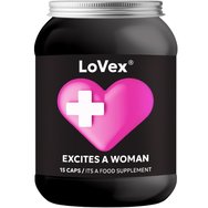 LoVex Excites a Woman Хранителна добавка с билкови екстракти, аминокиселини & минерали за засилване на женското сексуално желание 15caps