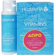 Helenvita PROMO PACK Anti Hair Loss Vitamins Хранителна добавка 60 капсули и подарък Anti Hair Loss Tonic Women Shampoo 100ml