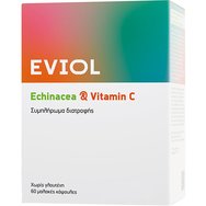 Eviol Echinacea & Vitamin C 60caps - Хранителна добавка с екстракт от ехинацея и витамин C за укрепване на защитните сили на организма и нормална функция на имунната система