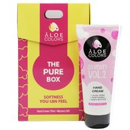 Aloe Colors Promo So Velvet Vol.2 The Pure Box Hand Ceram 75ml & Подарък Mystery Gift - Хидратиращ крем за ръце с пудрен аромат за гладка и мека кожа