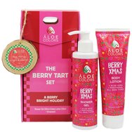 Aloe Colors Promo The Berry Tart Set Shower Gel 200ml & Body Lotion 120ml & Подарък Christmas Ornament - Хидратиращ душ гел с аромат на ягода и коледна сладост и хидратиращ лосион, който носи свежест и радост на кожата