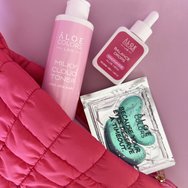 Aloe Colors Promo Skincare Bag Balance With Niacinamide Balance Drops Serum 50ml & Milky Cloud Toner 200ml & Eye Patces Set 1 бр & Подарък торбичка 1 бр