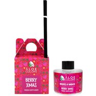Aloe Colors Berry XMAS Reed Diffuser Ароматизатор за Помещение с Дифузерни Пръчици & Отличителен Аромат на Червени Плодове 125ml Aloe Colors Berry XMAS Reed Diffuser Ароматизатор за Помещение с Дифузерни Пръчици & Отличителен Аромат на Червени Плодове 125ml