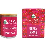 Aloe Colors Berry XMAS Scented Soy Candle Ароматна Соева Свещ в Буркан с Аромат на Червени Плодове 150g Aloe Colors Berry XMAS Scented Soy Candle Ароматна Соева Свещ в Буркан с Аромат на Червени Плодове 150g