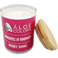 Aloe Colors Berry XMAS Scented Soy Candle Ароматна Соева Свещ в Буркан с Аромат на Червени Плодове 150g