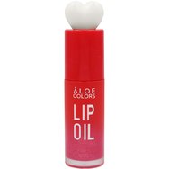 Aloe Colors Cherry Pop Lip Oil Хидратиращо и подхранващо масло за устни с вкус на череша и червен натурален цвят 10 мл червен