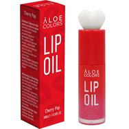 Aloe Colors Cherry Pop Lip Oil Хидратиращо и подхранващо масло за устни с вкус на череша и червен натурален цвят 10 мл червен