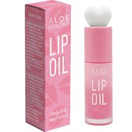 Aloe Colors Candy Drop Lip Oil Хидратиращо и подхранващо масло за устни с вкус на ванилия и кокос и розов естествен цвят 10ml Pink