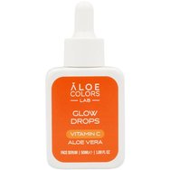Aloe Colors Glow Drops Vitamin C Face Serum Концентриран серум за сияние на лицето за интензивна хидратация и мощно антиоксидантно действие 50ml 