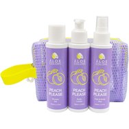 Aloe Colors Promo Peach Please Shower Gel 100ml & Body Lotion 100ml & Hair & Body Mist & Подарък несесер 1 брой - Душ гел с аромат на праскова & ябълка & Лосион за тяло с аромат на сочна праскова & ябълка & Mist за коса & тяло с аромат на сочна праскова & ябълка Aloe Colors Promo Peach Please Shower Gel 100ml & Body Lotion 100ml & Hair & Body Mist & Подарък несесер 1 брой - Душ гел с аромат на праскова & ябълка & Лосион за тяло с аромат на сочна праскова & ябълка & Mist за коса & тяло с аромат на сочна праскова & ябълка