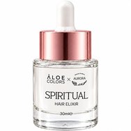 Aloe Colors x Aurora Spiritual Hair Elixir Leave-in Treatment с 4 ценни масла за копринена мекота, гладка текстура & ослепителен блясък, който се грижи за дължините & краищата 30ml Aloe Colors x Aurora Spiritual Hair Elixir Leave-in Treatment с 4 ценни масла за копринена мекота, гладка текстура & ослепителен блясък, който се грижи за дължините & краищата 30ml