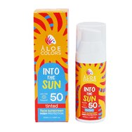 Aloe Colors Into the Sun Tinted Face Sunscreen Spf50, 50ml - Тониран слънцезащитен крем за лице с висока степен на защита