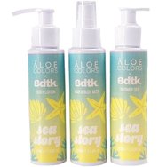 Aloe Colors Promo Sea Story Summer Essentials Travel Size Hair & Body Mist 100ml & Body Lotion 100ml & Shower Gel Body 100ml Aloe Colors Promo Sea Story Summer Essentials Travel Size Hair & Body Mist 100ml & Body Lotion 100ml & Shower Gel Body 100ml