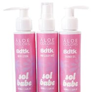 Aloe Colors Promo Sol Babe Summer Essentials Travel Size Hair & Body Mist 100ml & Body Lotion 100ml & Shower Gel Body 100ml Aloe Colors Promo Sol Babe Summer Essentials Travel Size Hair & Body Mist 100ml & Body Lotion 100ml & Shower Gel Body 100ml