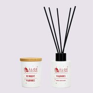 Aloe Colors Promo Gift Set Home Kourabies Scented Soy Candle 1 бр & Reed Diffuser 125ml