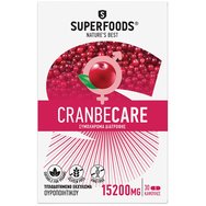 Superfoods Cranbecare 15200mg Хранителна добавка - При повтарящи се инфекции на пикочните пътища, 30 капс. Superfoods Cranbecare 15200mg Хранителна добавка - При повтарящи се инфекции на пикочните пътища, 30 капс.
