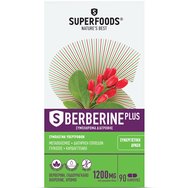 Superfoods S Berberine Plus Хранителна добавка с берберин за регулиране на глюкозата, подкрепа на метаболизма & ефективно управление на теглото 90caps
