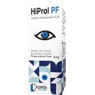 HiProl PF Sodium Hyaluronate 0,2% Стерилни лубрикиращи капки за очи с натриев хиалуронат без консерванти 10ml