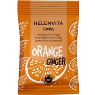 Helenvita Orange & Ginger Sore Throat & Cough Candies 20 бр - Хранителна добавка с витамини за укрепване на имунната система, която незабавно успокоява раздразнено гърло и облекчава кашлицата с вкус на портокал и джинджифил