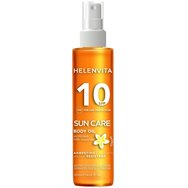 Helenvita Sun Care Spf10 Body Oil Водоустойчиво, Слънцезащитно Олио за Тяло с Ниска Защита с Прекрасен Аромат Monoi 120ml