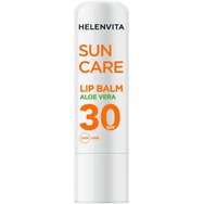 Helenvita Sun Care Aloe Vera Spf30 Lip Balm Хидратиращ балсам за устни с висока слънцезащита с екстракт от Aloe Vera за защита от сухота 4.4g