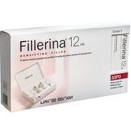 Fillerina Promo 12HA Densifying Filler Face Treatment Grade 5, 2x30ml & Подарък Fillerina 12HA Densifying Filler Eye Contour Cream Grade 5, 15ml - Серум за лице против стареене за подмладяване на кожата и запълване на бръчки & Крем за очи против стареене и стягане за подмладяване на кожата и запълване на бръчки