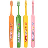 TePe Kids Extra Soft Toothbrush 6+ Years 4 Τεμάχια - Multicolor 1 - Παιδικές Οδοντόβουρτσες με Πολύ Μαλακές Ίνες & Ευχάριστα Σχέδια