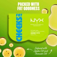 Nyx Professional Makeup Fat Cheeks Coconut Cutie Butt Sheet Mask Хидратираща маска за глутеуси за гладка & стегната кожа с аромат на кокос & праскова 40g