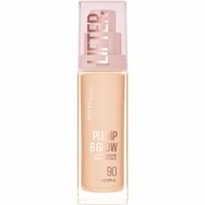 Maybelline Lifter Plump & Glow Spf15 Foundation Хидратиращ Фон дьо тен със Средна Защита, 2% Ниацинамид & Хиалуронова Киселина за Плътна & Сияйна Кожа през Целия Ден 30ml - 90