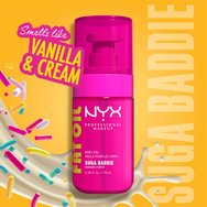 Nyx Professional Makeup Fat Oil Glossy Transparent Body Oil Хидратиращо масло за тяло, което осигурява 24-часов интензивен блясък с аромат на сладка ванилия & бита сметана 70ml - Suga Baddie