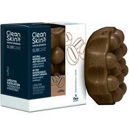 CleanSkin Slimming & Anti-Cellulite Natural Massage Soap Coffee 100g - Натурален масажен сапун за липолиза & ексфолиране с гранули & екстракт от кафе