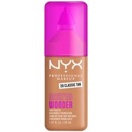 Nyx Professional Makeup Make'em Wonder Soft Matte Buildable Foundation Хидратиращ & Нежен Матов Фон дьо тен за по-гладка, равномерна & сияйна кожа 30ml - 20 Classic Tan