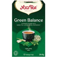 Yogi Tea Green Balance 17 Teabags (17 сашета x 1,8g) - Билкова напитка с аромат и вкус на органичен зелен чай за подсилване на имунната система, понижаване на холестерола и отслабване
