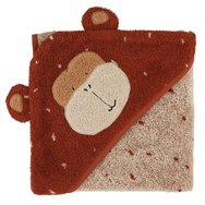 Trixie Hooded Towel 75x75cm Код 77119, 1 бр - Mr. Monkey - Детска кърпа за баня с качулка Trixie Hooded Towel 75x75cm Код 77119, 1 бр - Mr. Monkey - Детска кърпа за баня с качулка