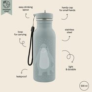 Trixie Bottle Код 77904 Детска Бутилка от Неръждаема Стомана с Практичен Накрайник 500ml - Mr. Shark Trixie Bottle Код 77904 Детска Бутилка от Неръждаема Стомана с Практичен Накрайник 500ml - Mr. Shark