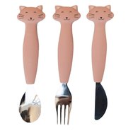 Trixie Silicone Cutlery Set 12m+, 3 бр - Mrs. Cat Trixie Silicone Cutlery Set 12m+, 3 бр - Mrs. Cat