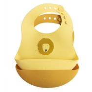 Trixie Silicone Bib 6m+ код 77832, 2 бр - Mr. Lion - Силиконов лигавник Trixie Silicone Bib 6m+ код 77832, 2 бр - Mr. Lion - Силиконов лигавник