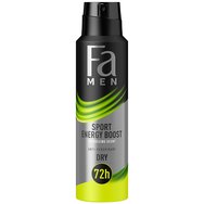 Fa Men Sport Energy Boost Anti Persprorant Spray 72h with Energy Scent 150ml - Мъжки дезодорант за 72 часа защита с освежаващ аромат на лимон и джинджифил Fa Men Sport Energy Boost Anti Persprorant Spray 72h with Energy Scent 150ml - Мъжки дезодорант за 72 часа защита с освежаващ аромат на лимон и джинджифил