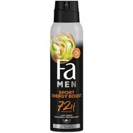 Fa Men Sport Energy Boost Anti Persprorant Spray 72h with Energy Scent 150ml - Мъжки дезодорант за 72 часа защита с освежаващ аромат на лимон и джинджифил Fa Men Sport Energy Boost Anti Persprorant Spray 72h with Energy Scent 150ml - Мъжки дезодорант за 72 часа защита с освежаващ аромат на лимон и джинджифил