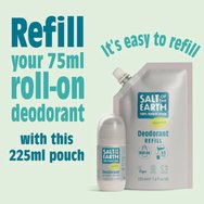 Salt Of The Earth Roll-On Deodorant 225ml Refill - Unscented
